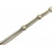 Handmade Snake Chain Bracelet 925 Sterling Silver Floral Theme Hand Engraved - 2